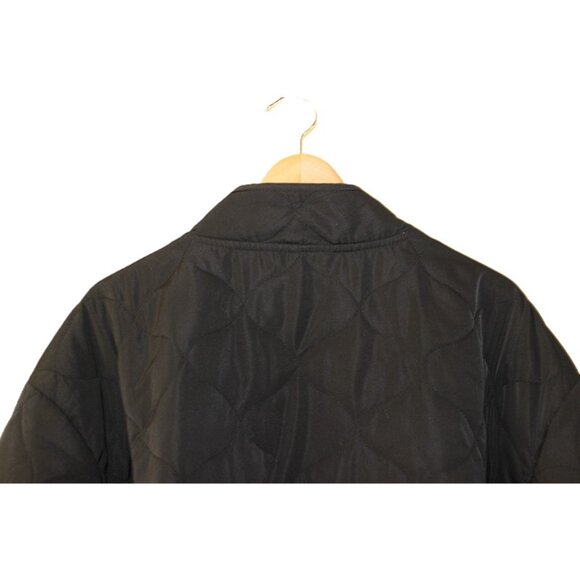 H&M Oversized Quilted Jacket in Black (3XL) Boxy Fit Lightweight Outerwear - Picture 4 of 10